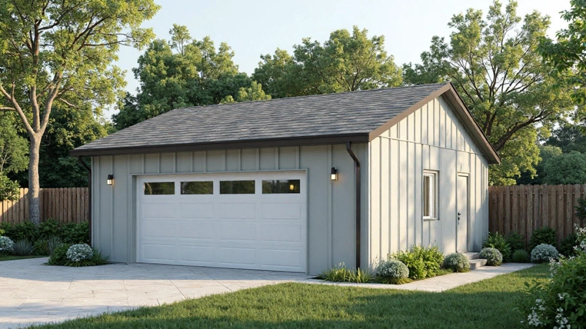 garaż blaszany projekt