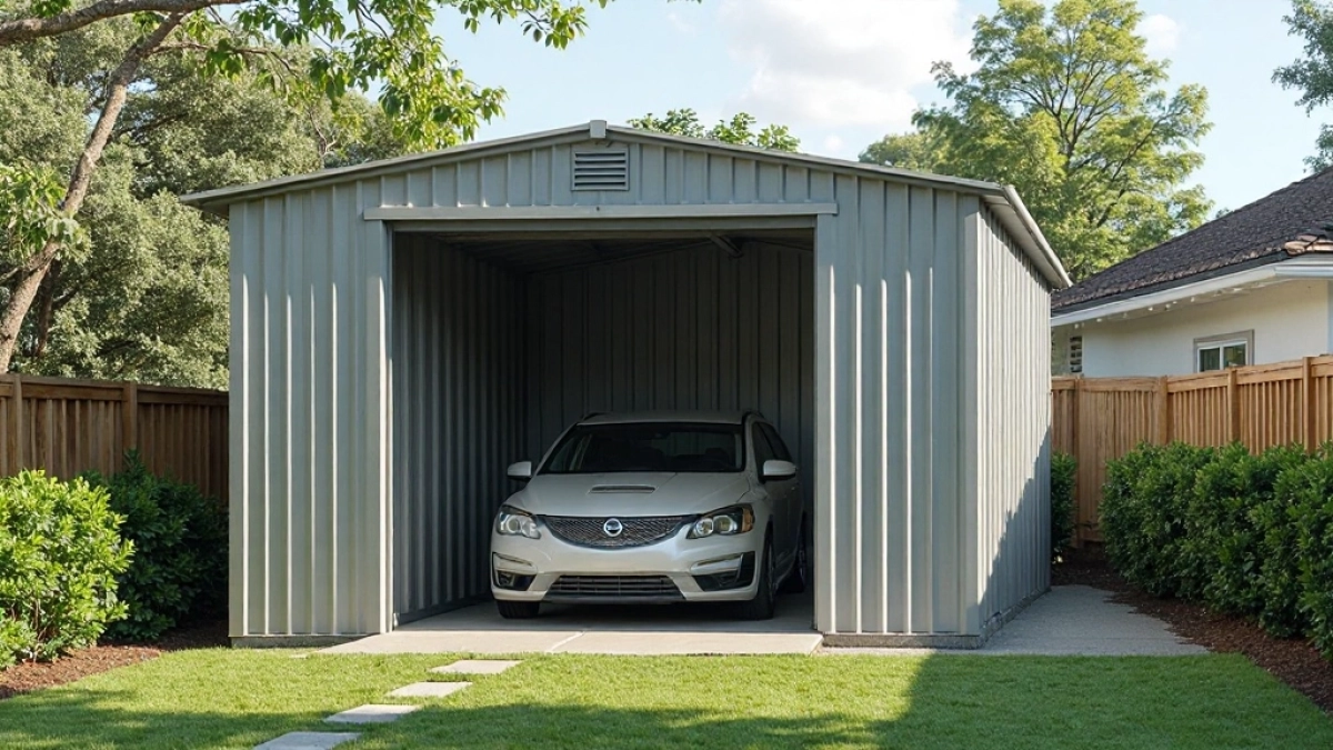 garaże blaszane 3x6