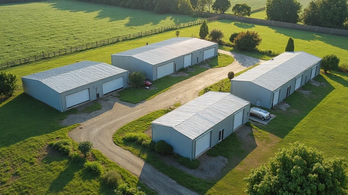 ile garaży blaszanych można postawić na działce