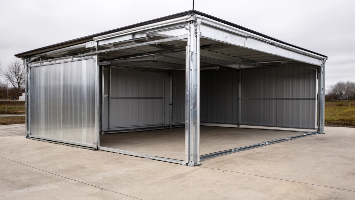 ile waży garaż blaszak 3x5