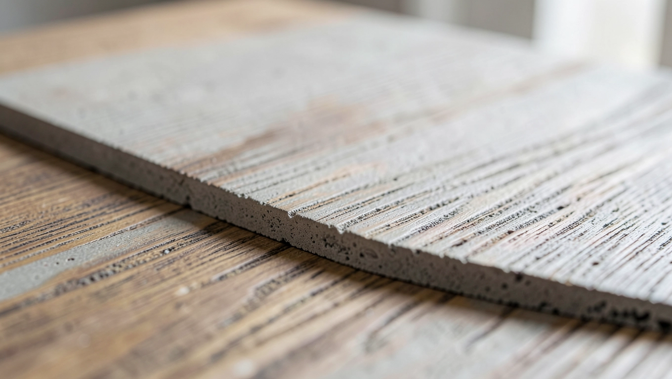 Imitacje drewna w cienkich płytach betonowych