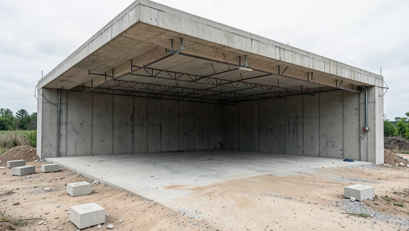 Kiedy garaż z płyt betonowych wymaga pełnego pozwolenia