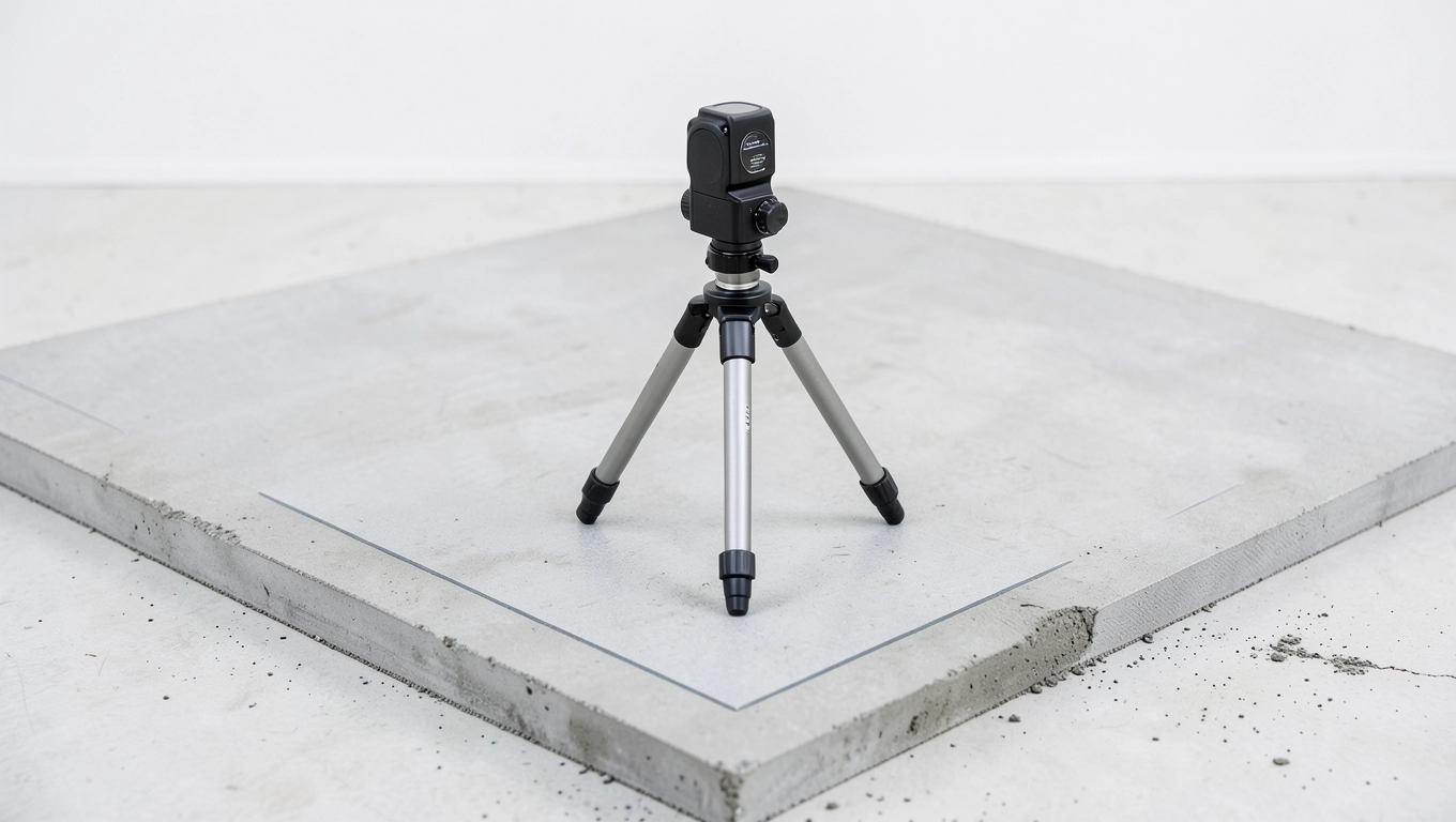 Kontrola poziomu i wykończenie wypoziomowanej płyty