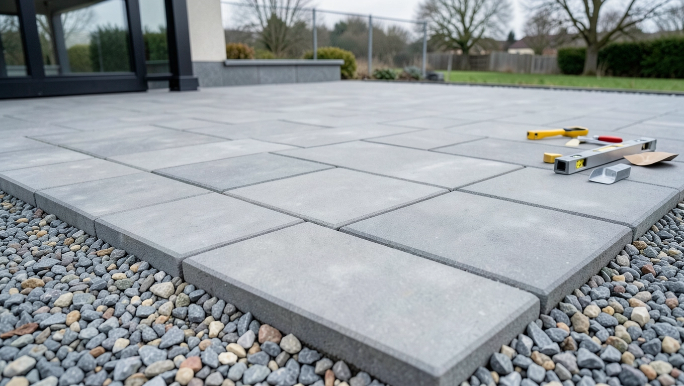 Koszty montażu płyt betonowych na tarasie