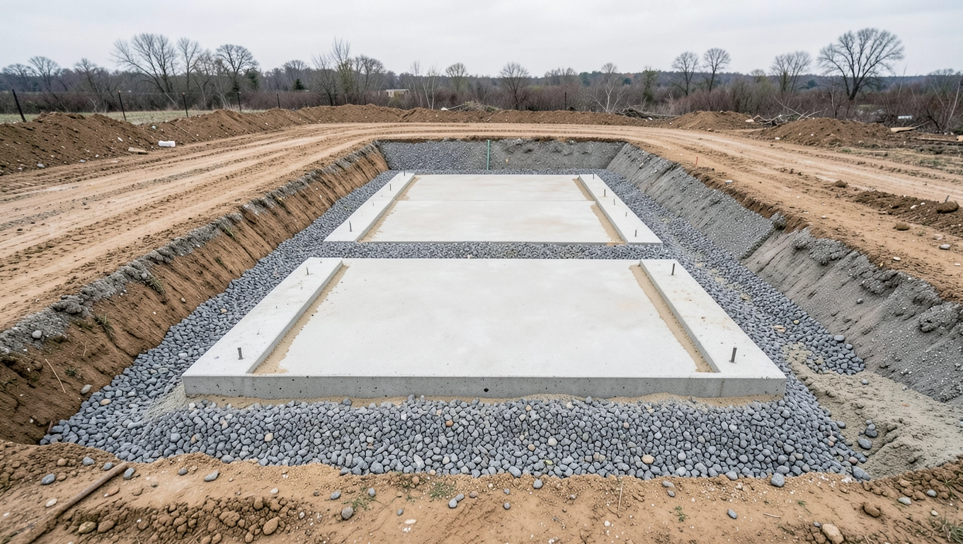 Montaż dużych płyt betonowych