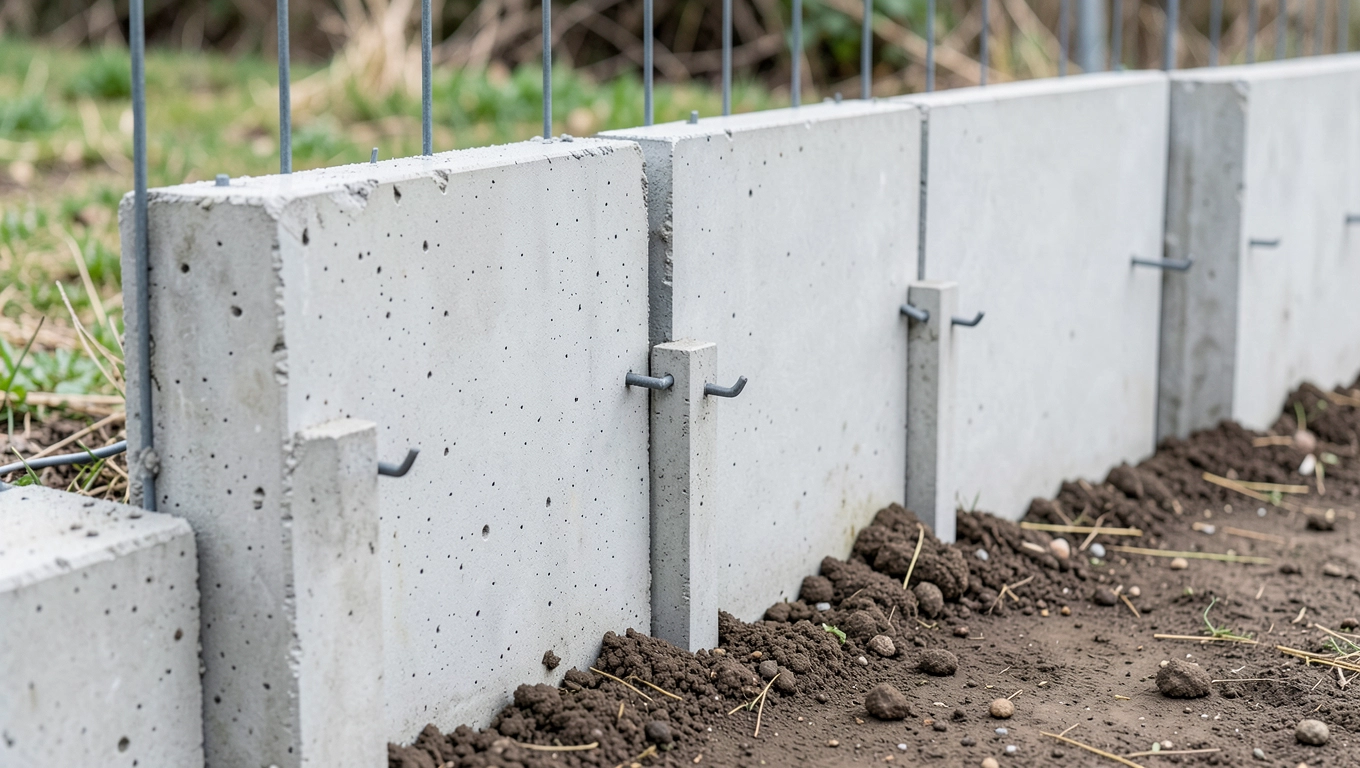 Montaż ścian z płyt ogrodzeniowych