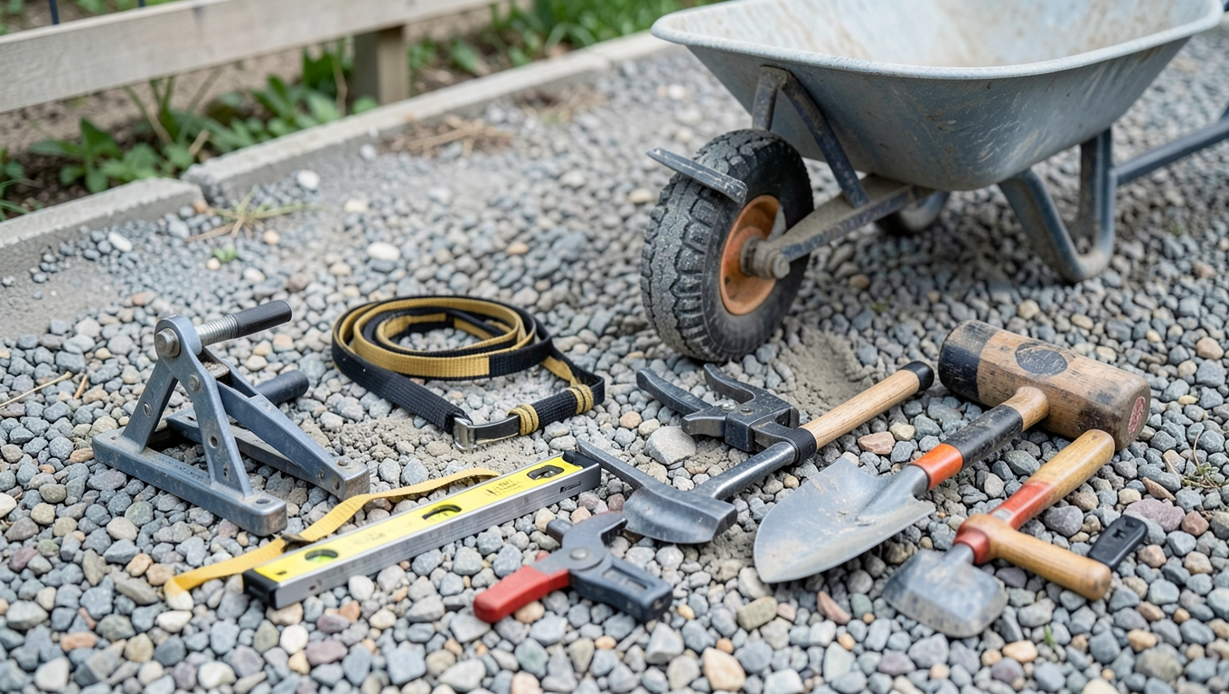 Narzędzia do montażu płyt ogrodzeniowych