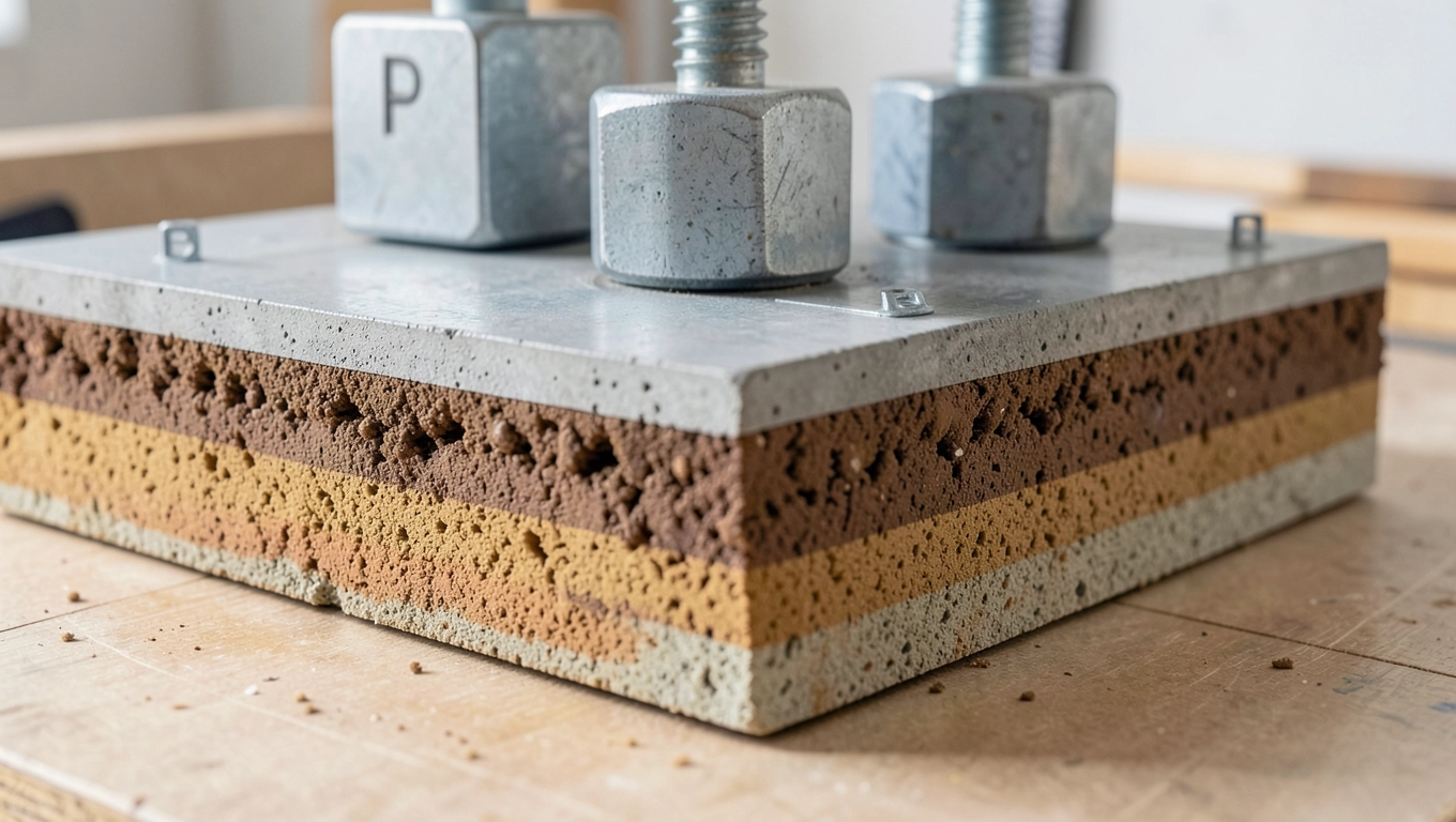 Oblicz grubość płyty betonowej