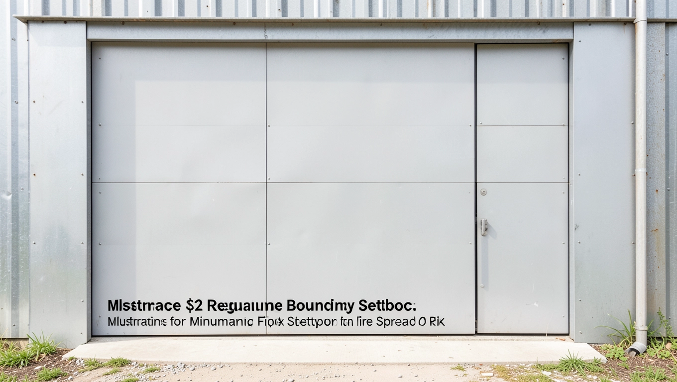 Odległość 3 m – ściana garażu bez otworów