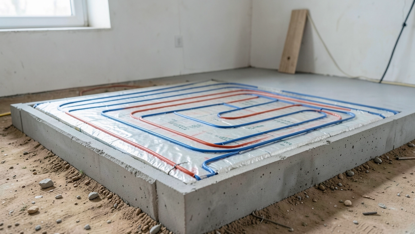 Oszczędności z grzaną płytą fundamentową