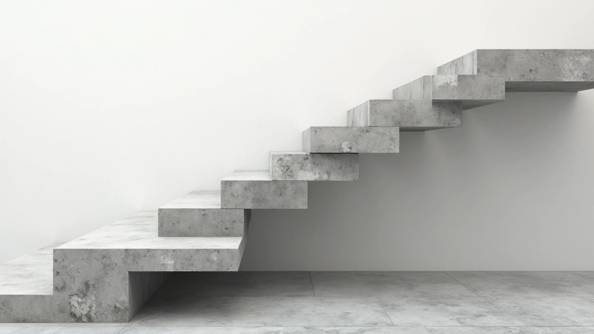 Płyty betonowe na schody lewitujące
