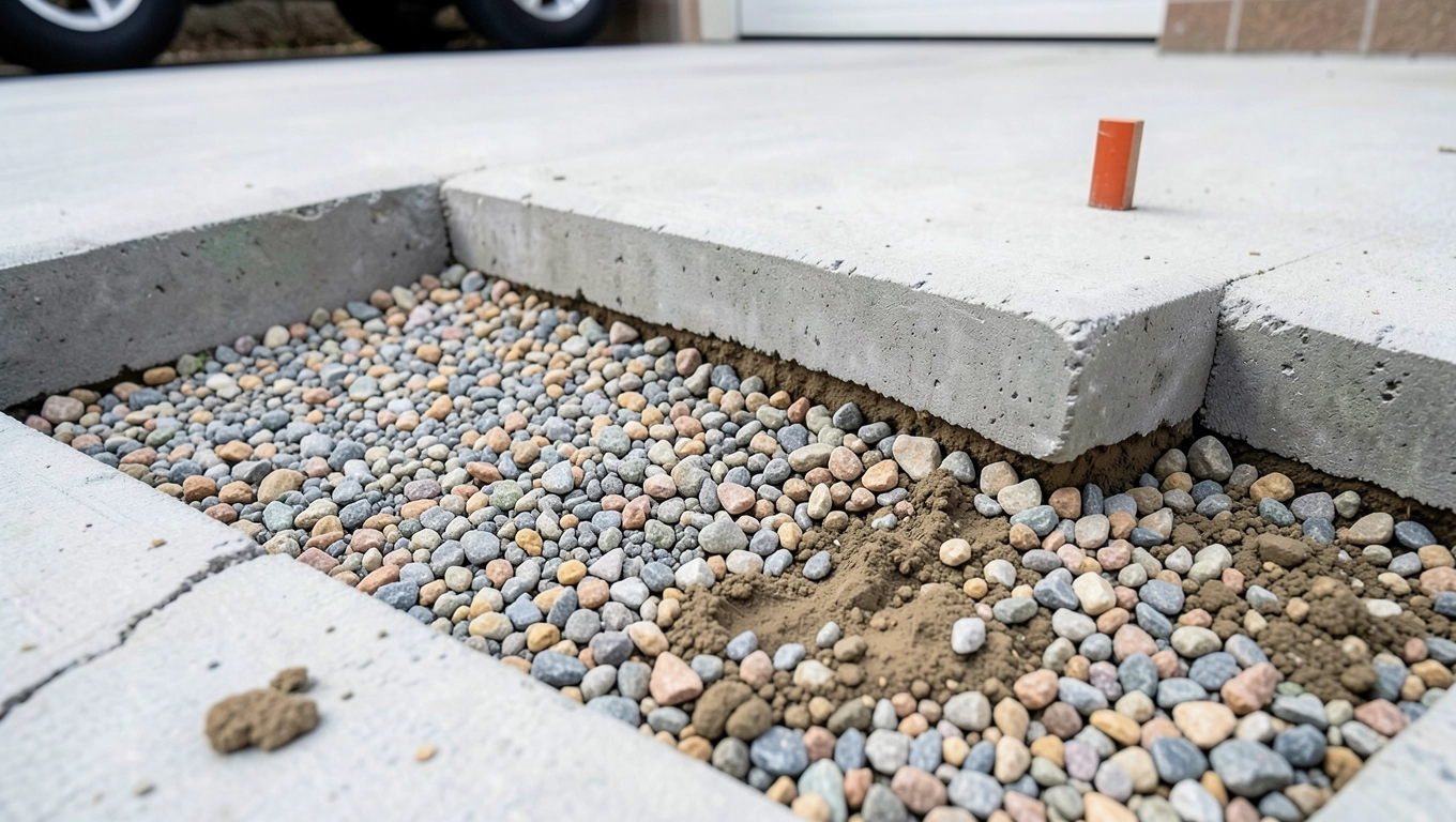 Podbudowa pod podjazd betonowy do garażu