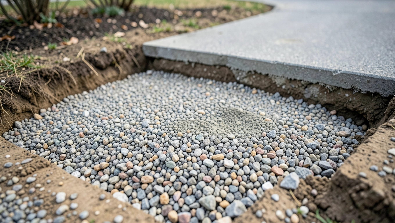 Podbudowa pod wjazd z płyt betonowych