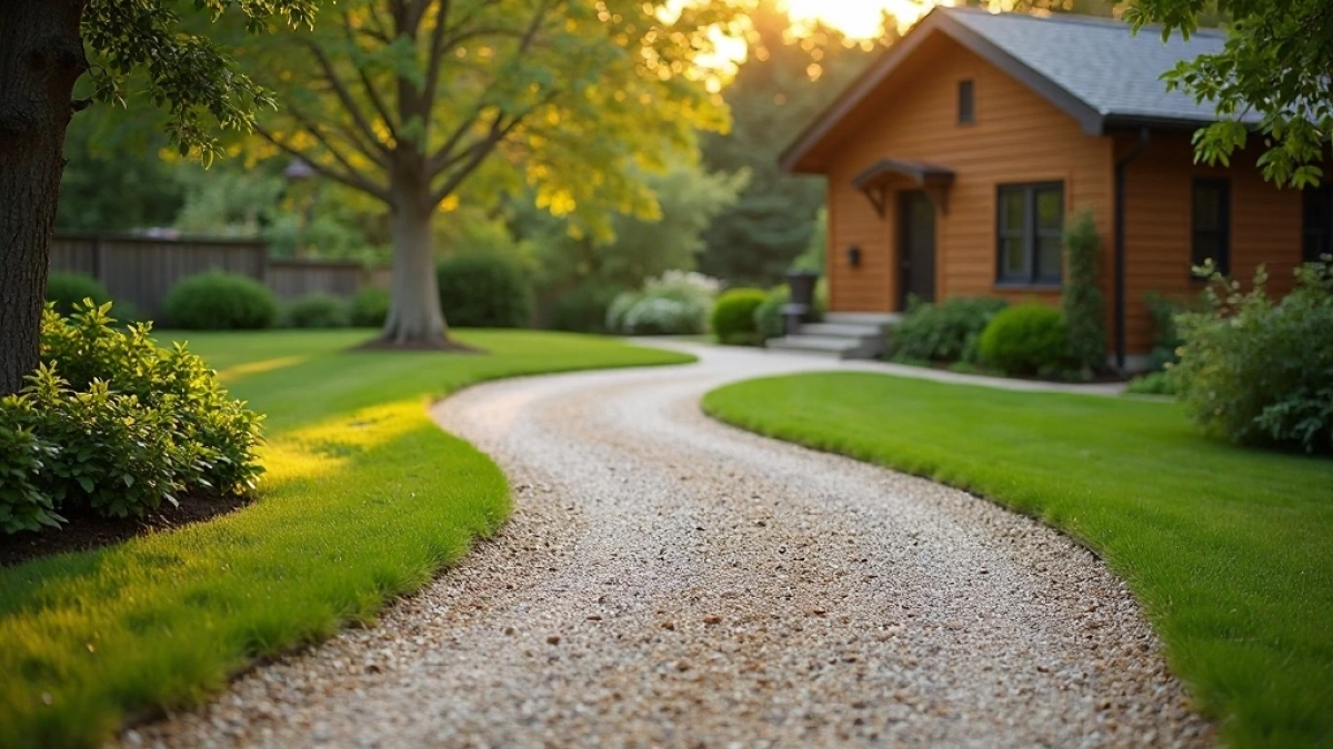 podjazd do domu z kruszywa