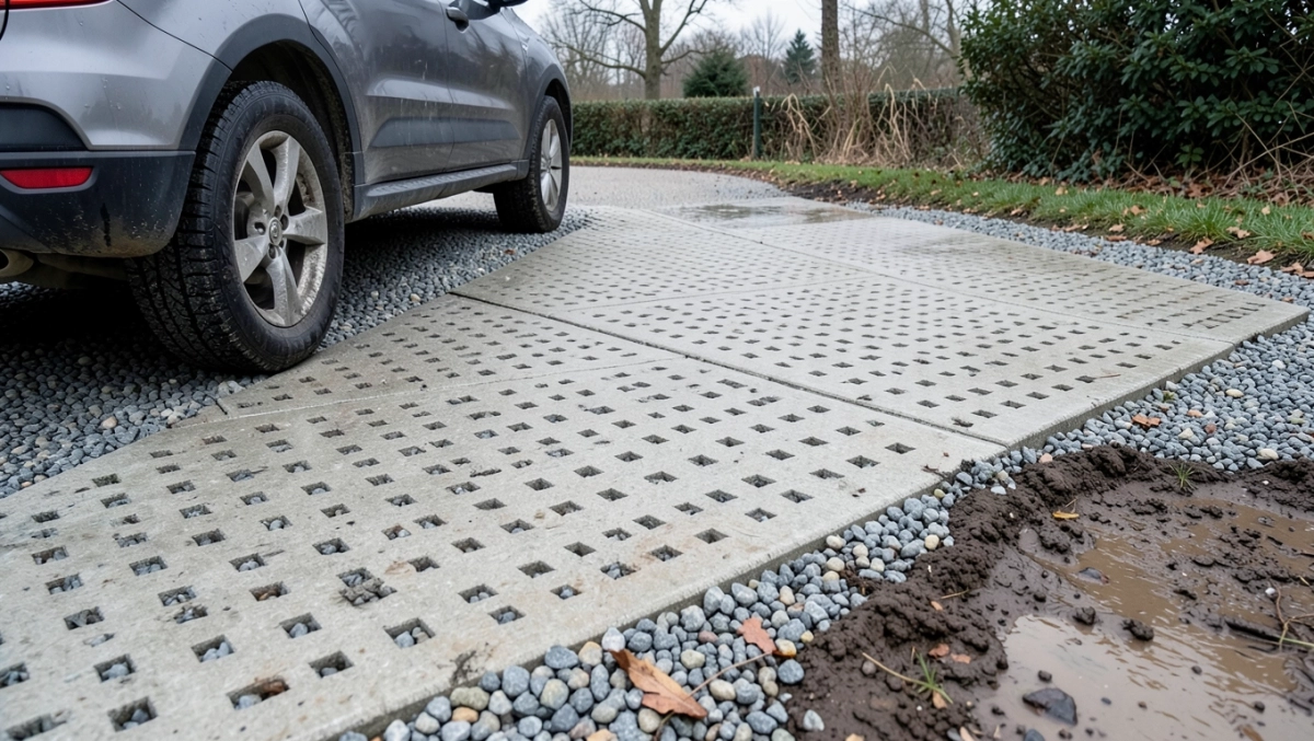 Podjazd z płyt jumbo