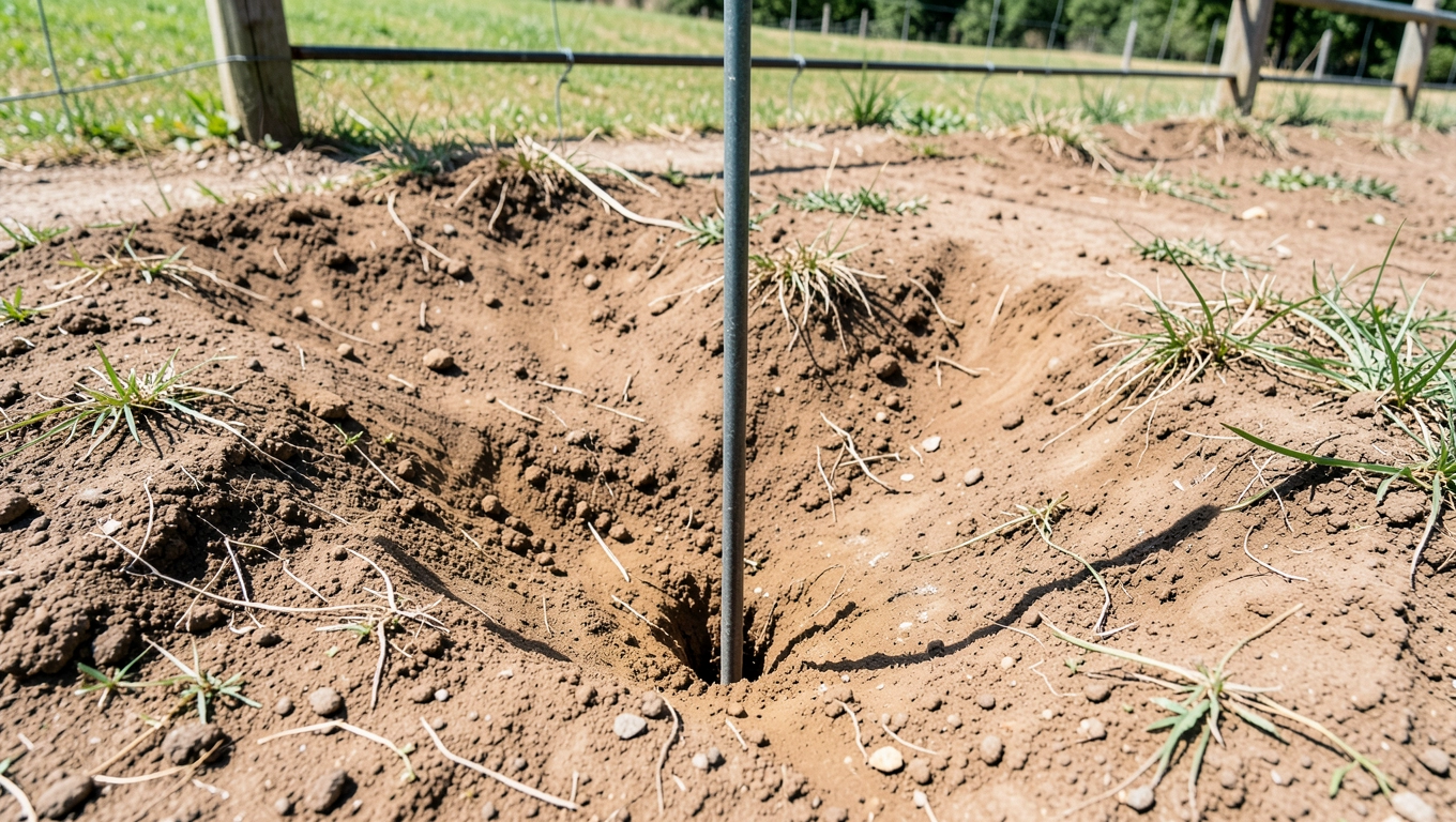 Pomiar gruntu pod bramę wjazdową