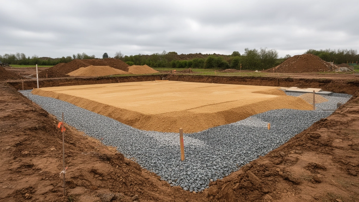 Przygotowanie podłoża pod płytę fundamentową