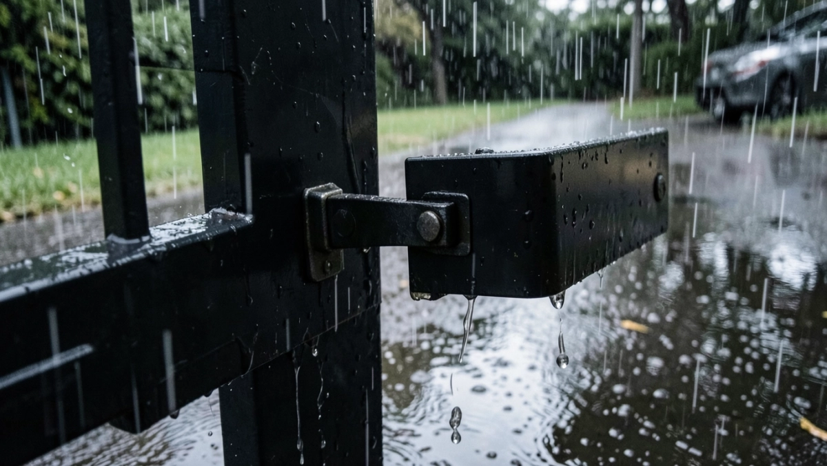 Ręczne otwieranie bramy wjazdowej