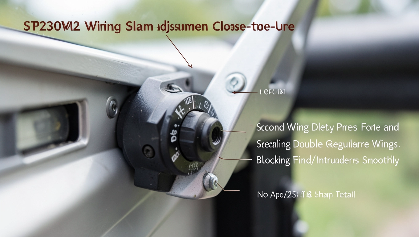 Regulacja dobijania skrzydeł