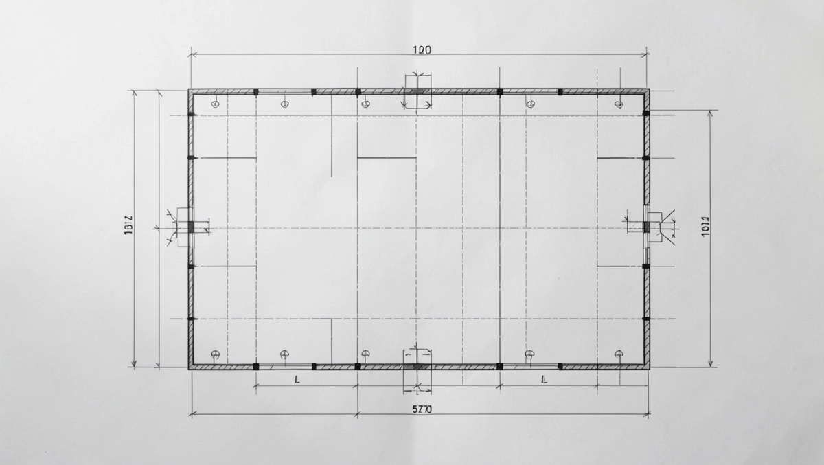 RZUT płyty fundamentowej