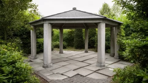 altana z płyt betonowych