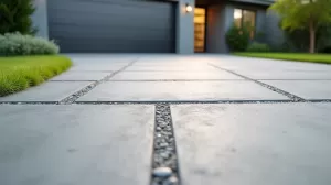 beton szczotkowany na podjazd