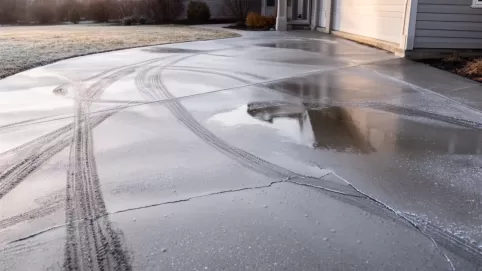 beton zacierany na podjazd