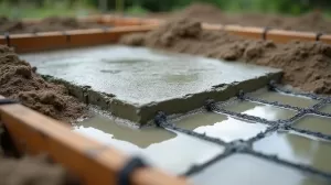 Betonowanie płyty fundamentowej
