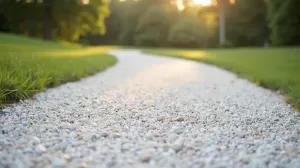 biały kamień na podjazd