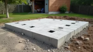 Bloczki pod garaż blaszany