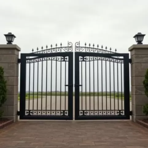 Brama wjazdowa dwuskrzydłowa z napędem cena