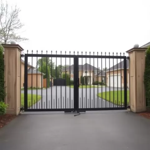 Brama wjazdowa na pilota z montażem