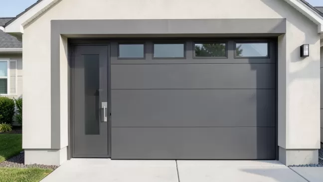 Bramy garażowe z drzwiami wejściowymi ceny