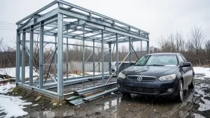 budowa garażu blaszanego