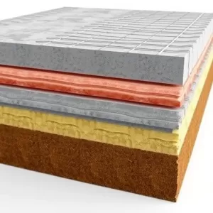 Ciepła płyta fundamentowa przekrój