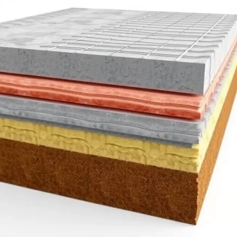 Ciepła płyta fundamentowa przekrój