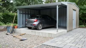 co dać pod garaż blaszany