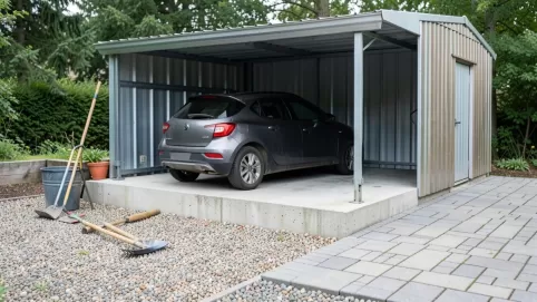 co dać pod garaż blaszany