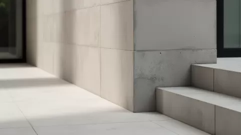 cokół z płytek betonowych