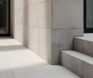cokół z płytek betonowych