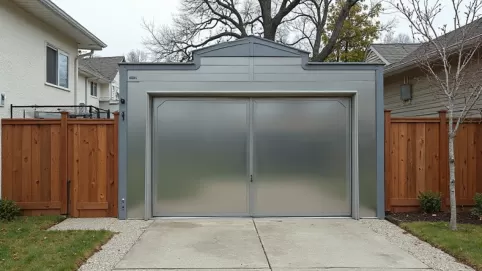 czy garaż blaszany może stać na granicy działki