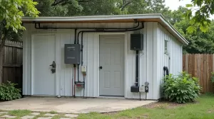 czy można podłączyć prąd do garażu blaszanego