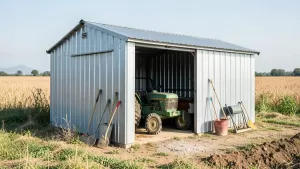 czy na działce rolnej można postawić garaż blaszany