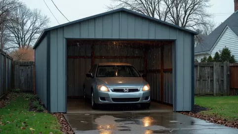 czy trzeba zgłosić garaż blaszany