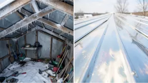 czym ocieplic dach garazu blaszanego