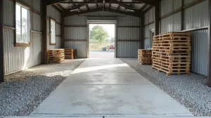 czym wyłożyć podłogę w garażu blaszanym