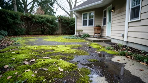 czyszczenie patio i podjazdów