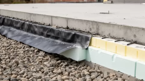 detal płyty fundamentowej