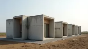 domy z płyt betonowych