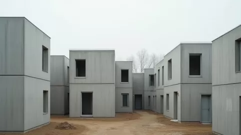 domy z płyty betonowej